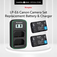 [KingMa] LP-E6 / LP-E6NH Ultra Fast Dual LCD Display Charger for Canon Cameras using LP-E6 / LP-E6NH