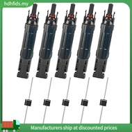 [in ]5 PCS PV Solar Panel Connector Male/Female 15A Built-in Diode Inline Fuse Solar Wire Connectors