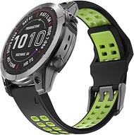 OVERSTEP Compatible with Garmin Fenix 7X Band, 26mm Quick Release Silicone Strap for Fenix 6X/Fenix 6X Pro/Fenix 5X/Fenix 5X Plus/Fenix 3/Fenix 3 HR Smartwatch