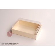 Biscuit Box _ J-B175 Rectangular Wood Chip (Including Lid) 5pcs J-B175