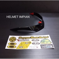 NJS Kairoz Acrylic 3mm Helmet Spoiler + Free Sticker