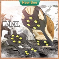 1 Pair Anti-Slip Ice Gripper Spike 10 Studs Shoes Crampons Winter Climbing Snow Shoes Grips