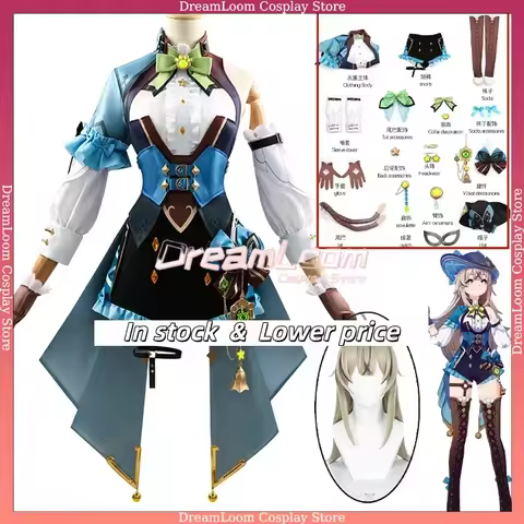 Phantom in Boots Kirara Cosplay Game Genshin Impact Costume Kirara New Uniform Hat Tail Wig Set Hall
