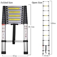 Ladder Bamboo Section Aluminum Alloy Engineering Portable Ladder Tactical Retractable Thickened Stai