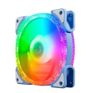 #N/A - 電腦機箱散熱器 幻彩RGB光機箱風扇 (冰鑽①代（藍）RGB風扇)#Q901029570