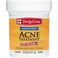 De La Cruz 10% Sulfur Ointment - Cystic Acne Treatment for Face and Body - Daily 10 Min Spot Treatme