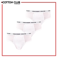 Cotton Club Label Outside Garter Brief - White (6 in 1) CC-245W