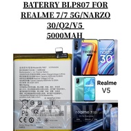 BATERRY PHONE REALME BLP807 COMPATIBLE PHONE REALME 7/7 5G/NARZO 30/Q2/V5 BATERRY 5000MAH