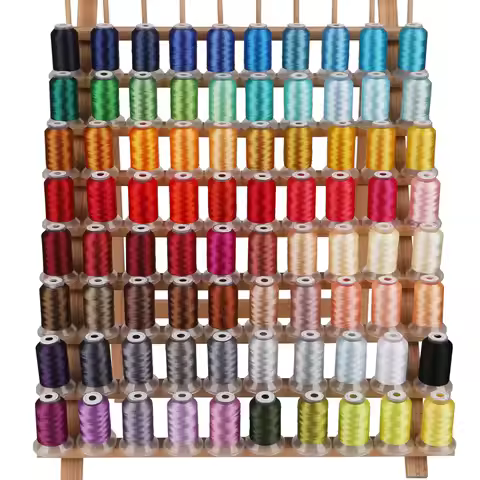 Machines Brother Janome Singer 80 New Madeira Colors Set Premium 40WT Polyester Embroidery Thread 50