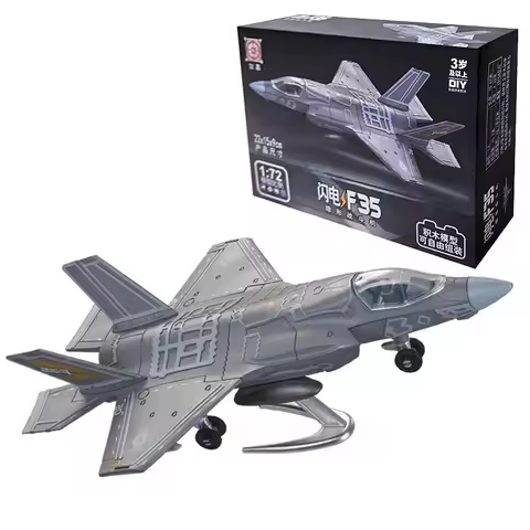 1:72 Creative Military Series Building Blocks America F35 Lightning Stealth Fighter Model Decor Toys