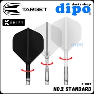 TARGET K-SHIFT 【 No.2 Standard) 】Hard Material Darts Flight - TARGET Darts Flight