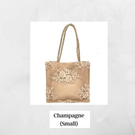Bag Telekung Tudung Khaki Lace Vintage Bag Shoulder Aesthetic Women Embroidery Beg Hijab Travel Tote
