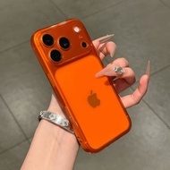 Ultra-Thin Transparent Frosted Second to 17 Large Windows Suitable for Apple 17promax Phone Case 16p