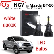 สำหรับ Mazda BT50 2013-2018 (ไฟหน้า) - หลอดไฟหน้า LED 12-24V 6000K สีขาว (1 คู่) รับประกัน 1 ปี P&P 