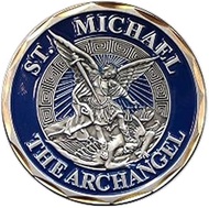 BirchRiver St Michael Archangel Challenge Coin - Psalms 91:10 - Commemorative Collector