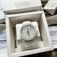 นาฬิกาOmega x Swatch Mission to the MOONPHASE (Snoopy) รุ่นใหม่ *ของแท้100% *แถมฟรี ฟิลม์กันรอยโฟกัส