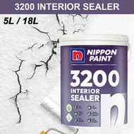 5L 18L NIPPON PAINT 3200 INTERIOR WALL SEALER WATER BASED