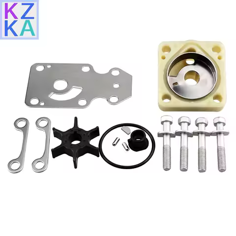 6AH-W0078 Water Pump Impeller Kit For Yamaha 4 Stroke 15HP 20HP Outboard F15C F20 6AH-W0078-00 6AH-W
