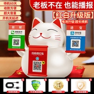 Meilebo Cat Soundbox Bluetooth Speaker Money Collection Reminder Voice Broadcast QR Code Speaker Wir