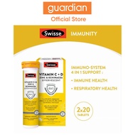Swisse Vitamin C, Vitamin D, Zinc, & Echinacea Effervescent 40s