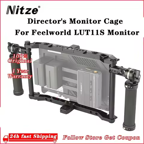 Nitze Director's Monitor Cage Kit For Feelworld LUT11S Monitor