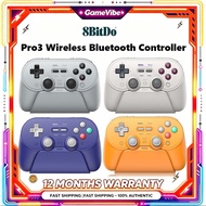 8Bitdo Pro3 Wireless Bluetooth Game Controller PC Switch2 Android Apple Steam Sensory Hall Linear Mi