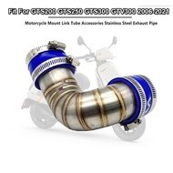 GTS 200 250 300 Motorcycle Accessories Exhaust Pipe Stainless Steel Link Tube For VESPA GTV300 GTS20