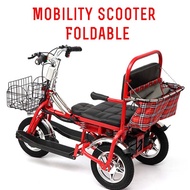 Mobility Scooter Car Foldable Electric Tricycle Elderly Scooter Steel Structure Body for Disabled Pe