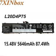 7XINbox L20D4P75 L20M4P75 15.48V 5646mAh 87.4Wh Original Laptop Battery For Lenovo ThinkPad P1 G4 Se