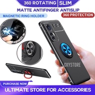 XIAO-MI Redmi Note 10S 10 9T Poco M3 X3 NFC MI 11 10T  9 9A 7A 9S 9 Pro 8 8A 5 8 Pro 360 Magnetic Rotating TPU RING Case