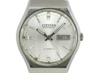 [專業] 機械錶 [CITIZEN 81100207] 星辰 圓形自動錶[21石][銀色面+星+日期]/中性/軍錶