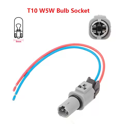 1x For Hyundai Reina KIa Forte K2 License Plate Light T10 W5W Bulb Holder Socket Adapter Connector A