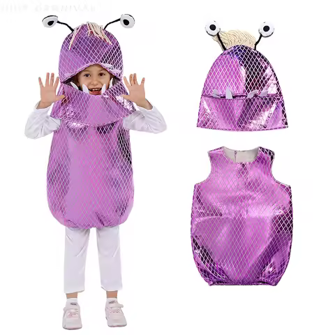Monster Inc Boo Deluxe Costume for Halloween Cosplay Costumes Kids Carnival Party Dress Up Outfits S