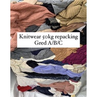 [BUNDLE ITEM] GUNI KNITWEAR REPACKING 50KG - MIX GRED A/B/C