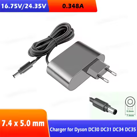 16.75V/24.35V 0.348A Vacuum Cleaner Charger For Dyson DC30 DC31 DC34 DC35 DC44 DC45 DC56 DC57 Power 