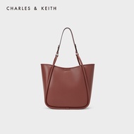 CHARLES&amp;KEITH กระเป๋าแม่ลูก สินค้าใหม่ CK2-30781867-1 ความจุขนาดใหญ่ที่นุ่มสบายกระเป๋าแม่ลูกสะพายข้างเดียว Black