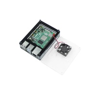 Mainland Sheng Raspberry Pi 4th Generation Raspberry Pi 4B Shell 9-Layer Acrylic Motherboard Protect