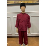 BAJU KAFA SEKOLAH RENDAH MAROON BAJU KAFA KAIN KOSHIBO BAJU KAFA BUDAK LELAKI BAJU KAFA PERLIS BAJU 