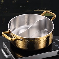 Double-flavor hot pot induction cooker hot pot 316 stainless steel soup pot non stick pot hot pot pot