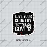 Love Your Country Waterproof Vinyl Sticker