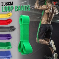 208cm Loop Elastic Resistance Band Gym Rubber/ Loop Band Fitness Rubber