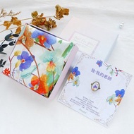 【客製化禮物】專屬老師名字客製*手工絲巾扣配絲巾買2送1