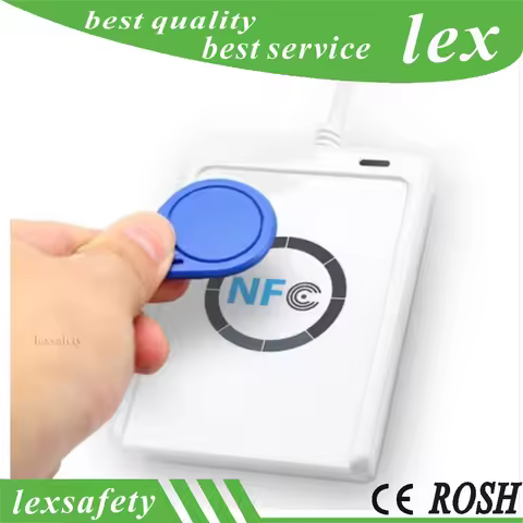 1 Set USB ACR122U NFC Card Reader 13.56mhz contactless IC NFC Reader Writable Clone rfid writer for 