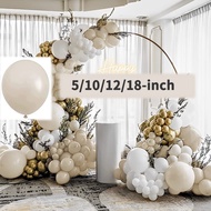 17/33/40/60cm Balloon Sand White Gray White Balloon Ivory White Latex Balloon