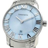 TIFFANY&Co./Tiffany) 37447188 Atlas 雙指針腕錶，不鏽鋼材質，石英機芯，藍色錶盤/銀色錶帶，女款 [二手]