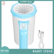 (xiu988) Automatic Dog  Cleaner for Large Dogs Automatic Cleaner Dog  Cleaner White and Blue