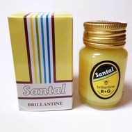 SANTAL Brillantine ORIGINAL R&amp;G Pomade rambut / minyak rambut SANTALIA klasik jadul 50gr