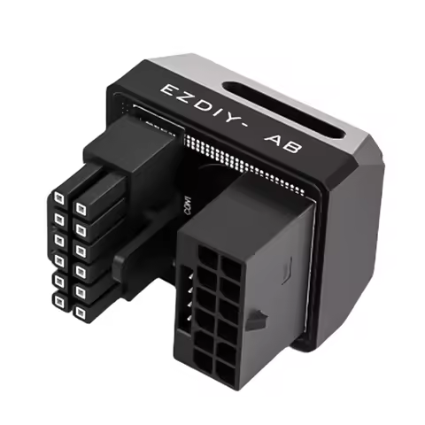 12VHPWR 180 Degree Adapter 600W PCIe 5.0 Connector for RTX 3090Ti 4070Ti 4080 4090 Graphics Cards