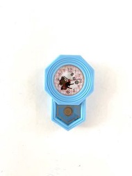 迪士尼愛麗絲斯夢遊仙境妙妙貓迷你鐘手錶時計扭蛋藍  Disney Alice in Wonderland Cheshire Cat Mini Clock Watch Blue