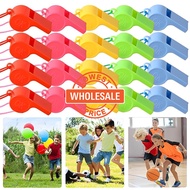 [Wholesale] Colorful Football Soccer Rugby Whistle / Multifunction Party Birthday Supplies / Outdoor Sport Fans Referee Whistle / Portable Mini Plastic Whistle with Hanging Rope